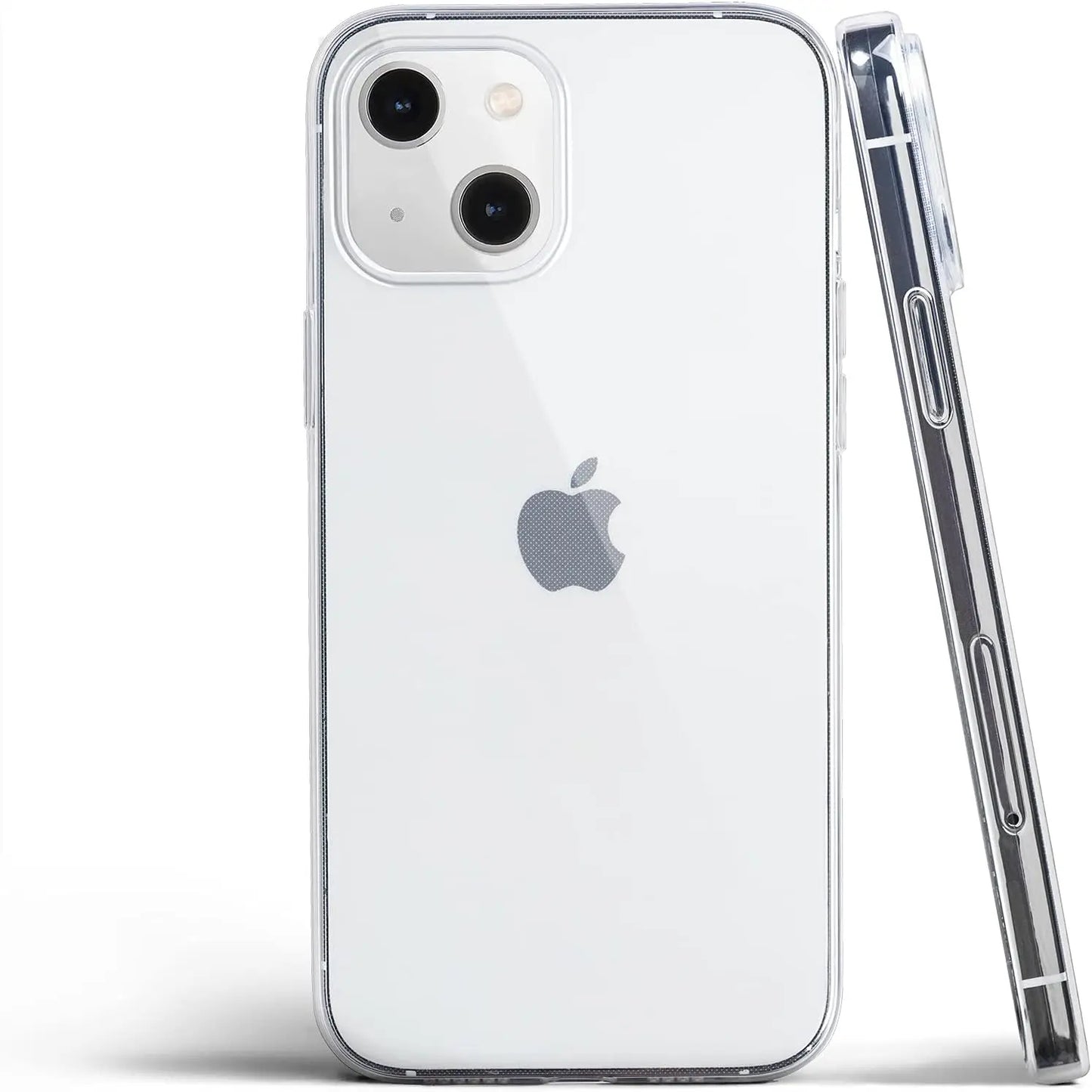 Coque ultra-fine en silicone transparente souple pour iPhone 14.