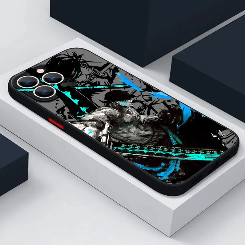 oque Zoro One Piece givrée pour iPhone 11 12 13 14 et 15.