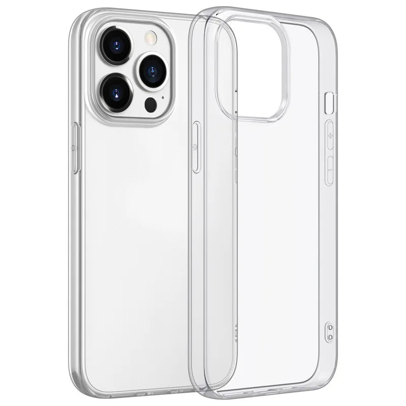 Coque ultra-fine en silicone transparente souple pour iPhone 12